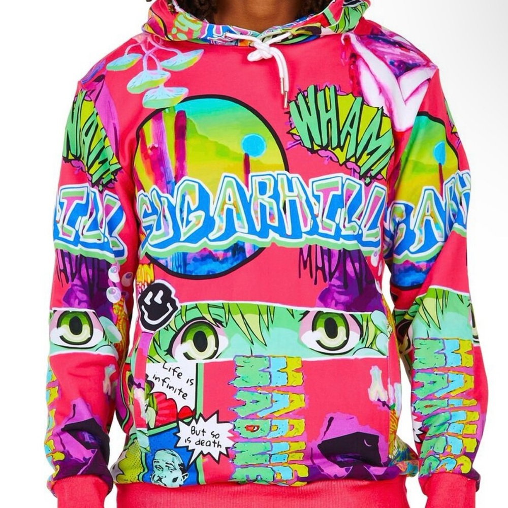 Men’s Sugarhill Special Edition Lucid Dreams Anime Colorful Graphic Hoodie